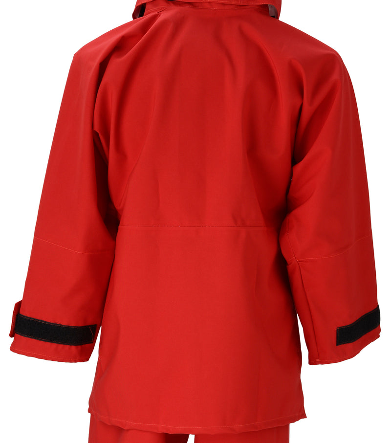 Red GORE-TEX liquid chemical splash jacket