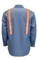 Medium Blue VINEX® Shirt with Trim